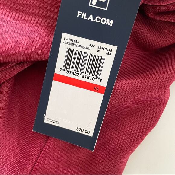 Fila Aurora Flared Crop Sweatshirt XS - Picture 5 of 7